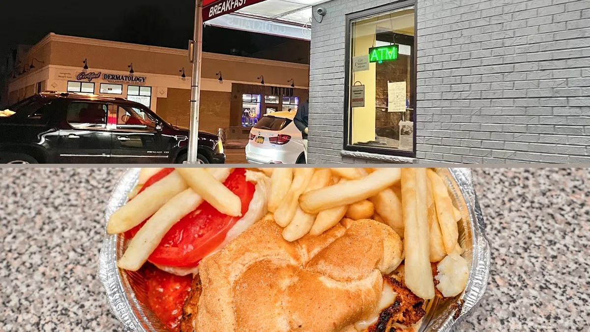 Casual diner booths and counter seating